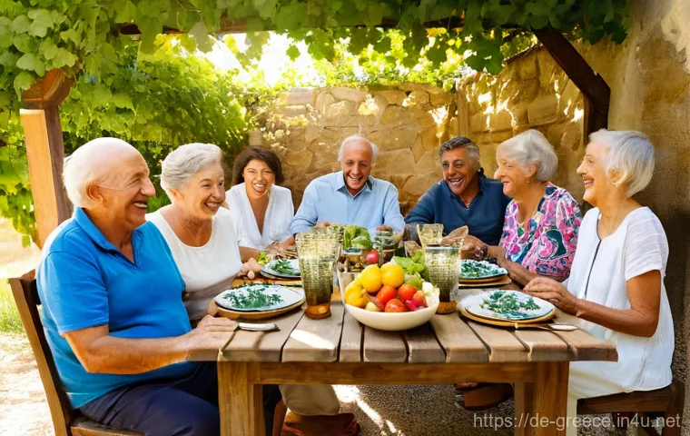 그리스 국민들의 성격과 특징 - **A Serene Greek Kafenio Scene:**
    A vibrant, sun-drenched scene at a traditional Greek kafenio i...